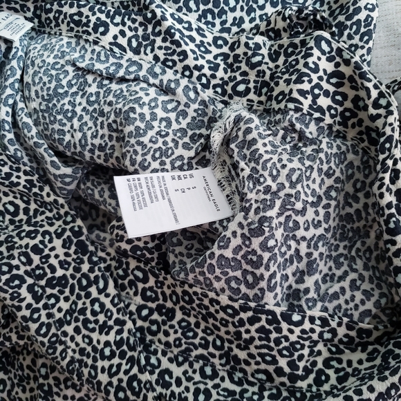 NEW AE American Eagle Leopard Animal Print Wrap Skirt Viscose Small Preppy - Picture 10 of 11